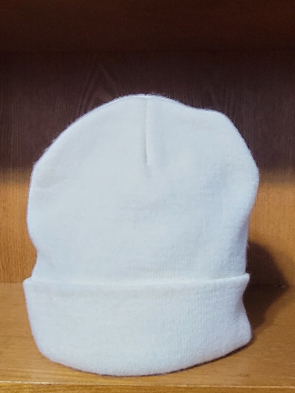 White Cuffed Beanie